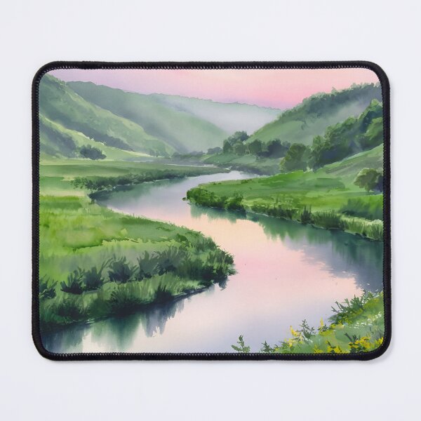 Item preview, Serene Valley River Art designed and sold by Fashiospice07.