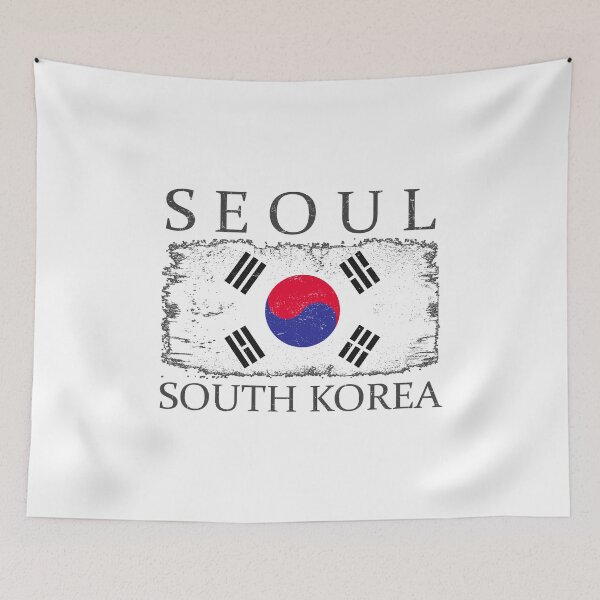 Aperçu de l'œuvre Seoul South Korea Flag South Korea Visitor Seoul Tourist créée et vendue par farhanhafeez.