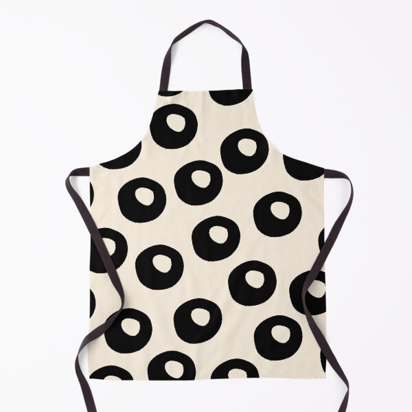 Item preview, Black and Almond Cream Quark Dots Contemporary Modern Pattern designed and sold by kierkegaard.
