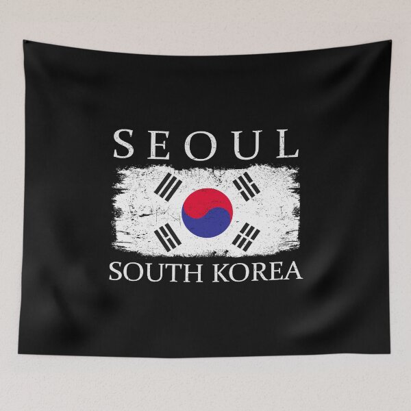 Aperçu de l'œuvre Seoul South Korea Flag South Korea Visitor Seoul Tourist créée et vendue par farhanhafeez.
