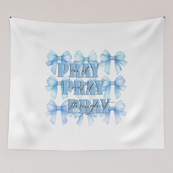 Item preview, Blue Bows and Inspirational Message designed and sold by BeeFay.