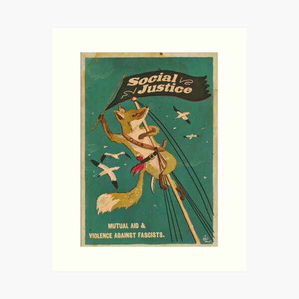 Item preview, Social Justice: Revolutionary Fox designed and sold by Loki Propagandart.