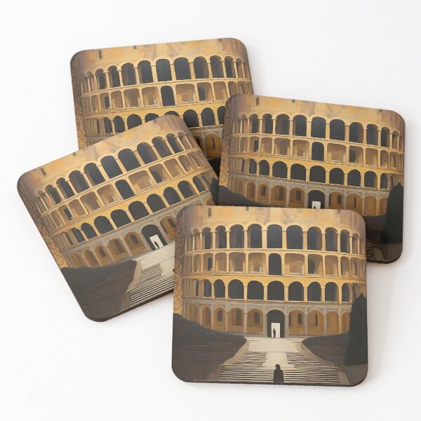 Item preview, Coliseum in Rome - Gustav Klimt Style Inspired Art designed and sold by OzzFrequency.