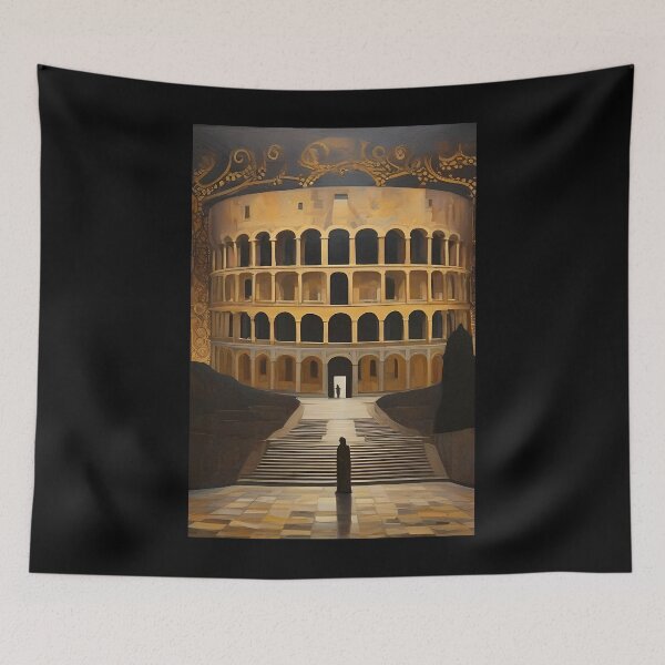 Item preview, Coliseum in Rome - Gustav Klimt Style Inspired Art designed and sold by OzzFrequency.