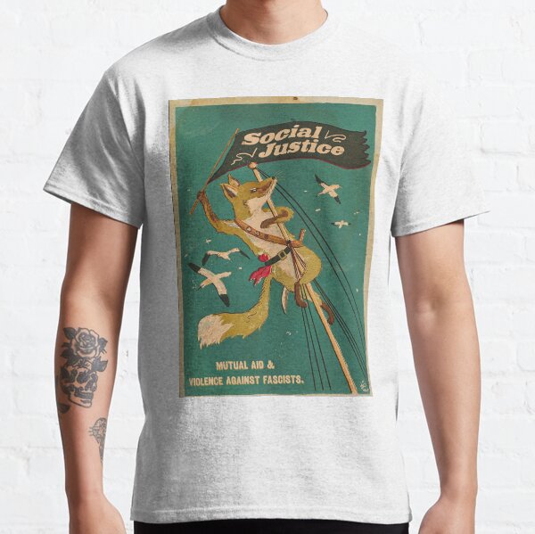 Vista previa del artículo con la obra «Justicia Social: Zorro Revolucionario», diseñado y vendido por Loki Propagandart.