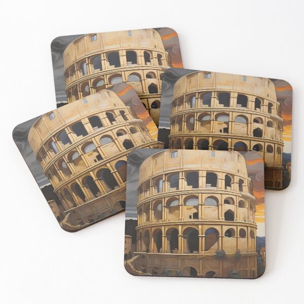 Item preview, Coliseum in Rome - Gustav Klimt Style Inspired Art designed and sold by OzzFrequency.