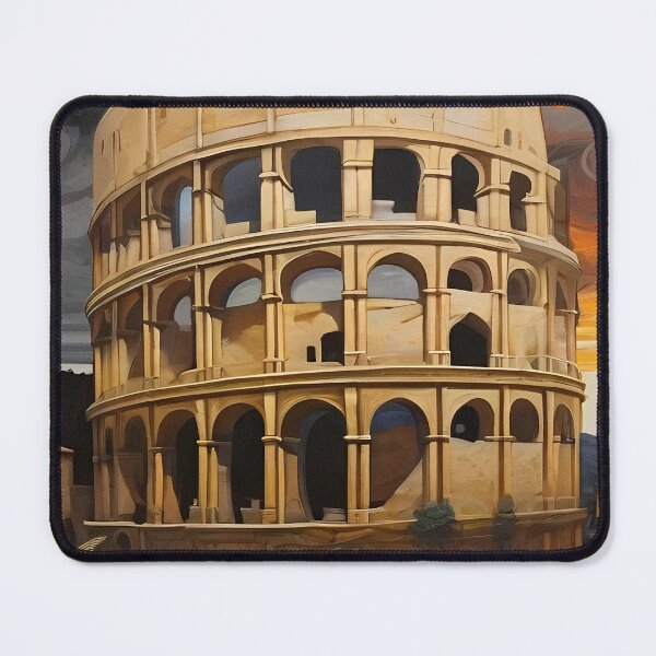 Item preview, Coliseum in Rome - Gustav Klimt Style Inspired Art designed and sold by OzzFrequency.