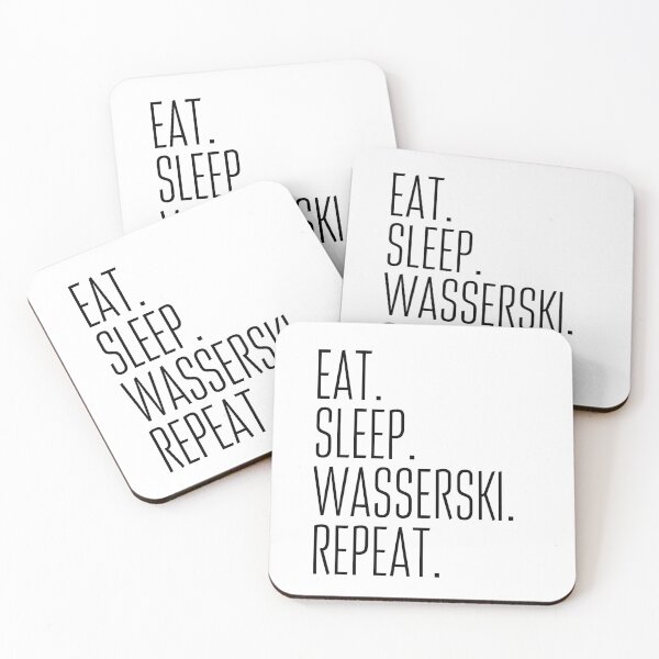 Item preview, Eat Sleep Waterski Repeat designed and sold by Amzg-Designs.