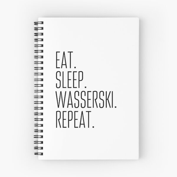 Item preview, Eat Sleep Waterski Repeat designed and sold by Amzg-Designs.