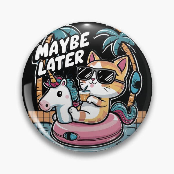 Item preview, Maybe Later - Chillin' Cat v2 designed and sold by sekrecja.
