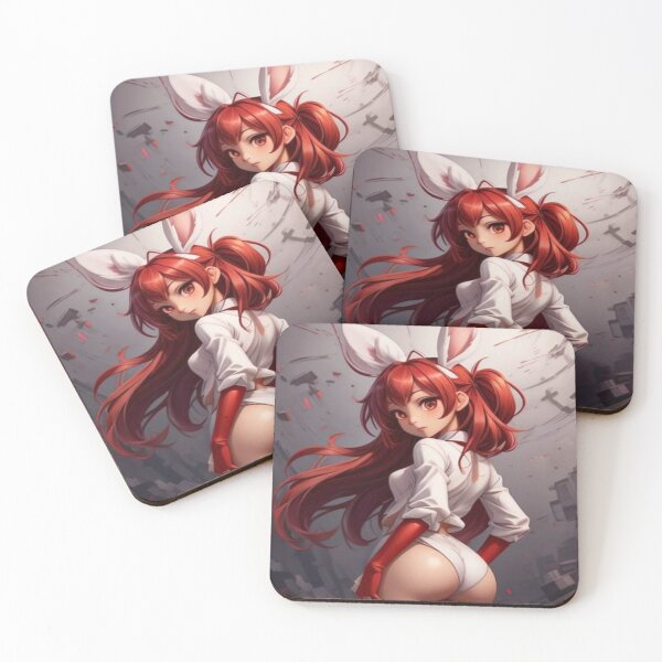 Item preview, Succulent Anime Babe 8 red bunny designed and sold by FINGMARK.