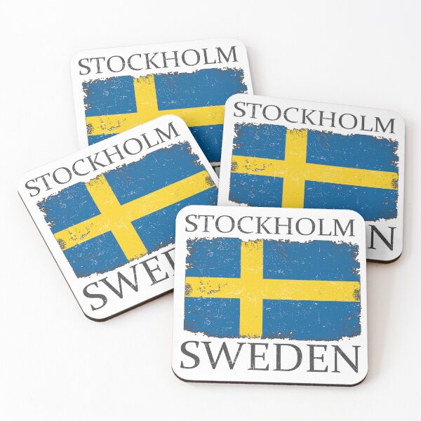 Item preview, Stockholm Sweden Flag Capital Sweden Stockholm Tourist designed and sold by farhanhafeez.