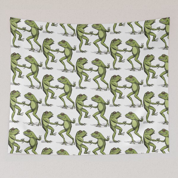 Item preview, Green Dancing Frogs designed and sold by Invisible-Cult.