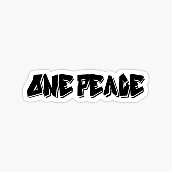 one peace Sticker