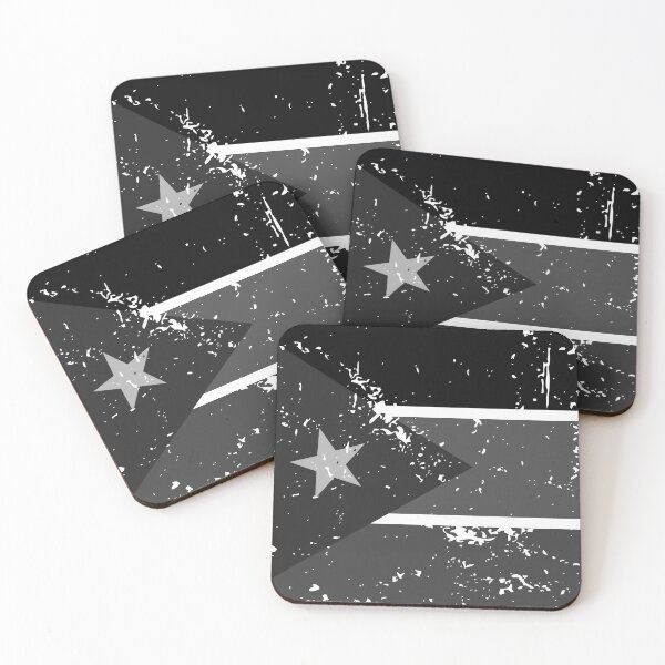 Item preview, South Sudan black and white flag distressed effect designed and sold by Starstacks.