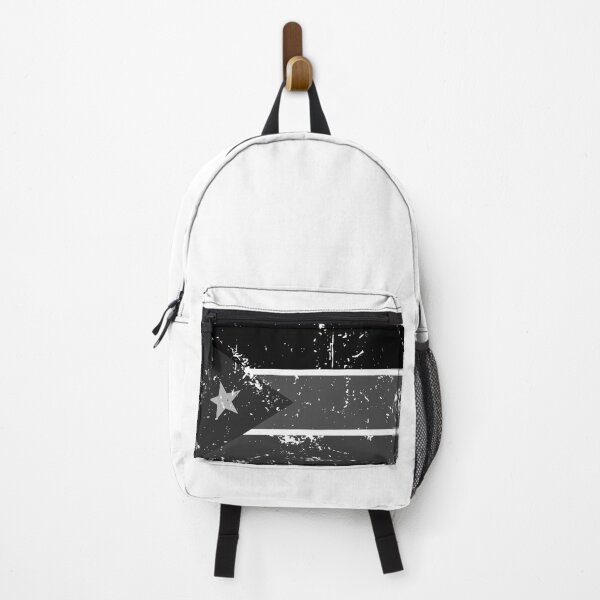 Item preview, South Sudan black and white flag distressed effect designed and sold by Starstacks.