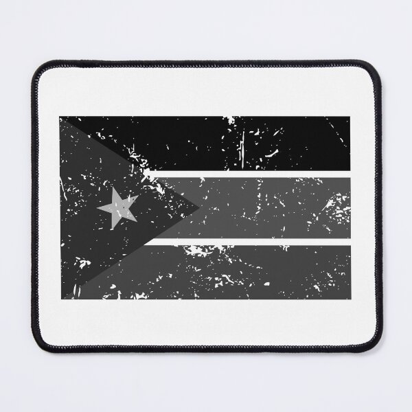 Item preview, South Sudan black and white flag distressed effect designed and sold by Starstacks.
