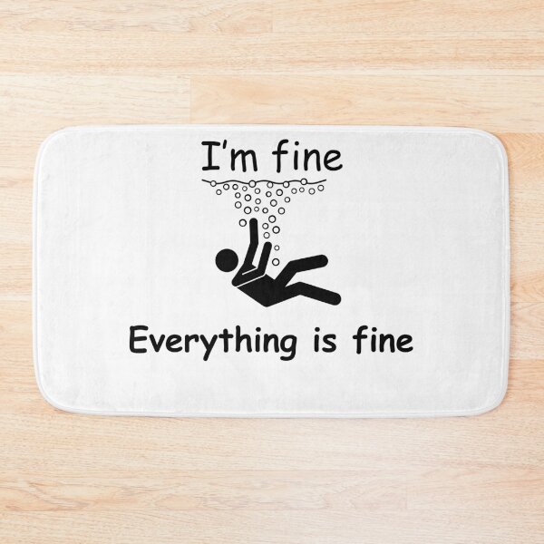 Item preview, I'm Fine, Everything is Fine - Humorous Drowning Person  designed and sold by Travelslightly.
