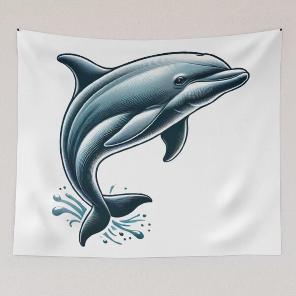 Item preview, Elegant Dolphin Jumping  designed and sold by NattyGe.