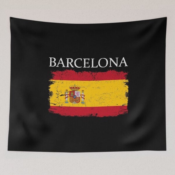 Item preview, Barcelona Spain Flag Barcelona Tourist Spain Tourist designed and sold by farhanhafeez.