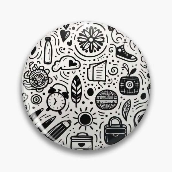 Item preview, Whimsical Everyday Objects Doodle Set designed and sold by UniqueCraftsnCo.