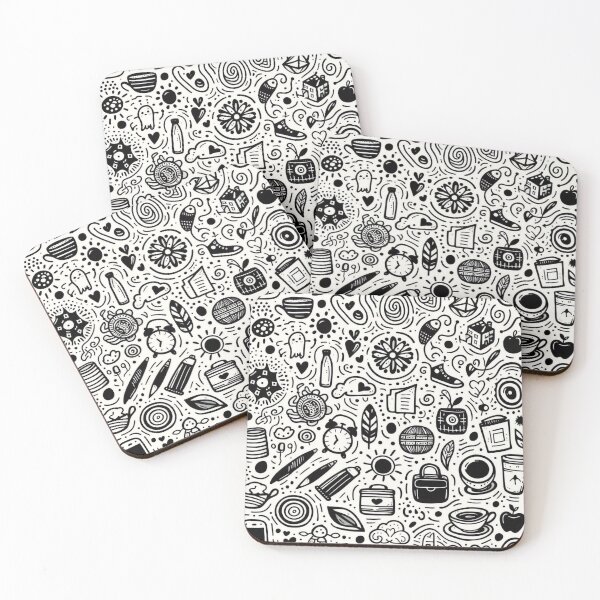 Item preview, Whimsical Everyday Objects Doodle Set designed and sold by UniqueCraftsnCo.