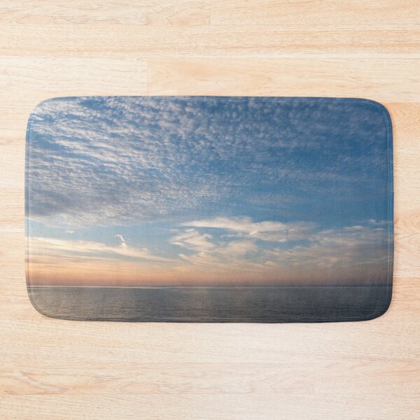 Item preview, Calming Oceanscape with Cloud Puffs designed and sold by Georgia Mizuleva.