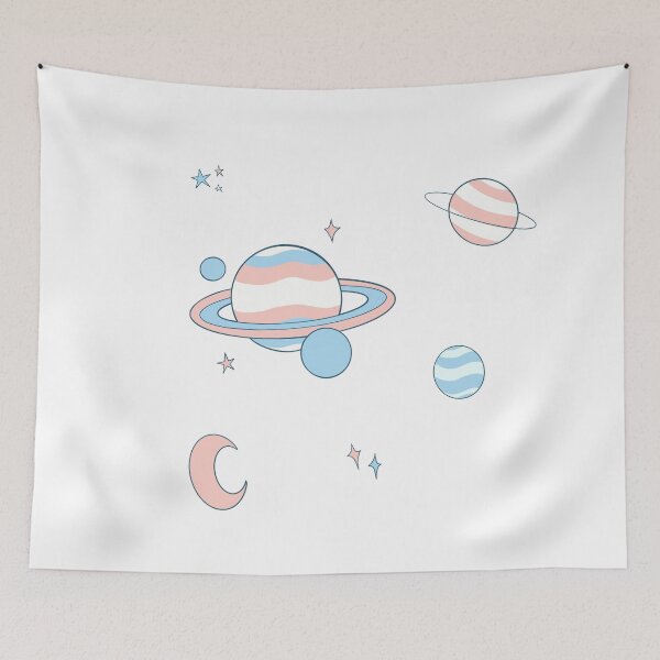 Item preview, Subtle pride trans colors galaxy designed and sold by VivooShop.