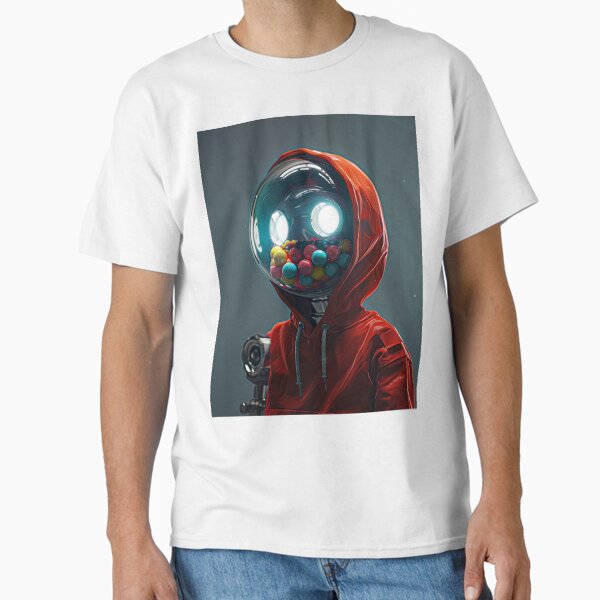 Vista previa del artículo con la obra «robot astronauta», diseñado y vendido por GerstetStore.