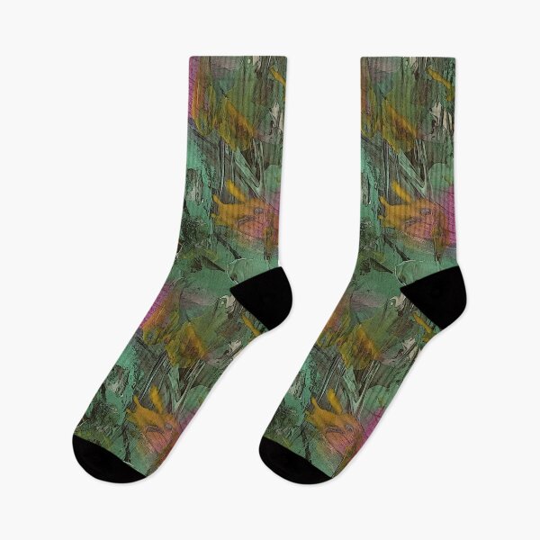Item preview, Grunge Chaotic Green Abstract Pattern designed and sold by Artistestella.