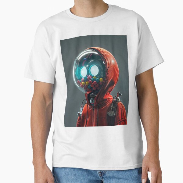 Vista previa del artículo con la obra «robot astronauta», diseñado y vendido por GerstetStore.
