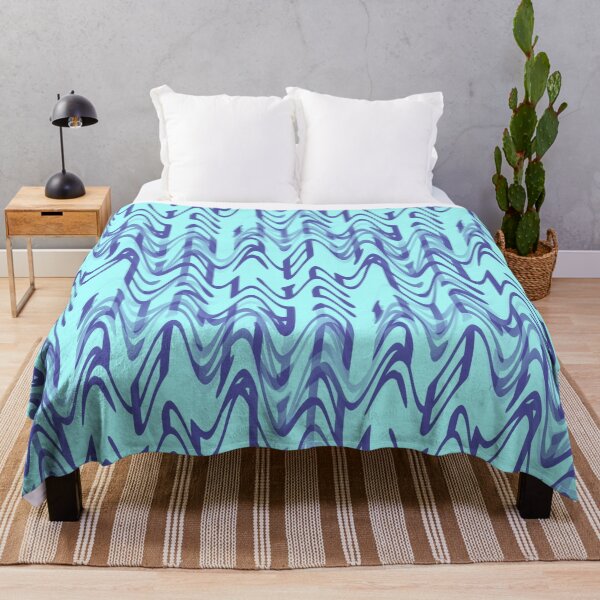Item preview, Abstract Teal & Purple Subtle Fractal Waves designed and sold by SXW Designs.