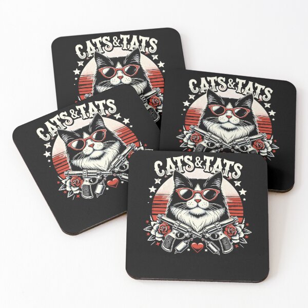Item preview, Cats And Tats Inking Tattoo Lover Tattooing Kitty Owner designed and sold by Dressed For  Duty.