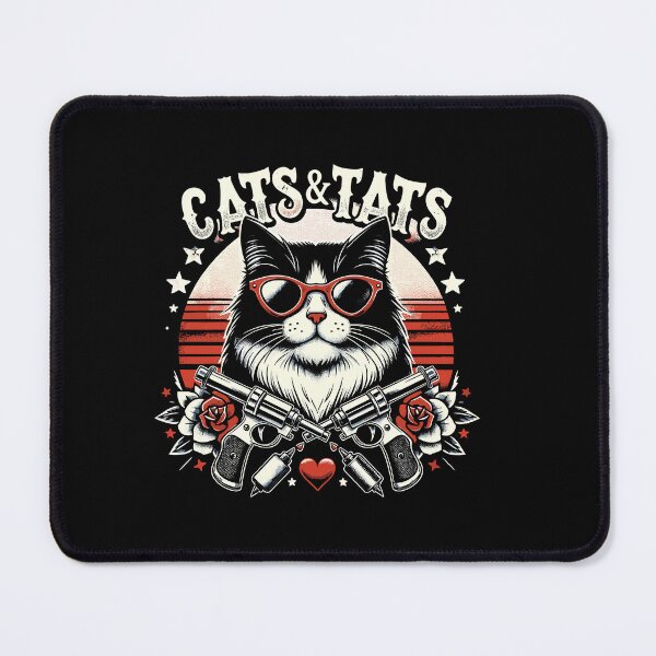 Item preview, Cats And Tats Inking Tattoo Lover Tattooing Kitty Owner designed and sold by Dressed For Duty.