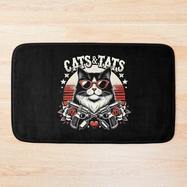 Item preview, Cats And Tats Inking Tattoo Lover Tattooing Kitty Owner designed and sold by Dressed For  Duty.