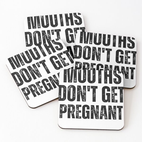 Item preview, Mouths Don't Get Pregnant Retro T-Shirt stickers designed and sold by Tycoonn.