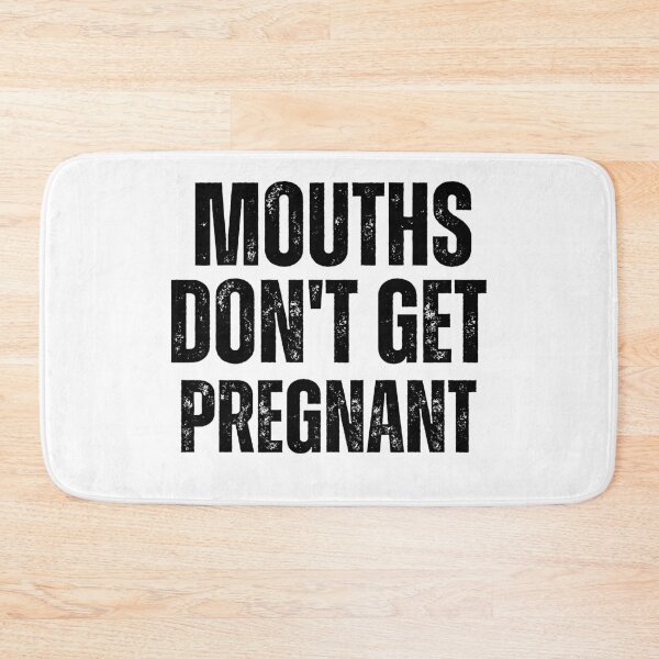 Item preview, Mouths Don't Get Pregnant Retro T-Shirt stickers designed and sold by Tycoonn.