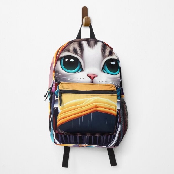 Item preview, Folk Art Kitten Driving in the rain wearing a hoodie designed and sold by Colin Bentham.