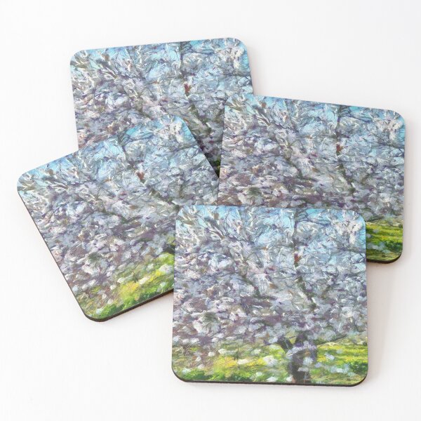 Item preview, Spring Almond Blossom Dotted Art 2 designed and sold by taiche.