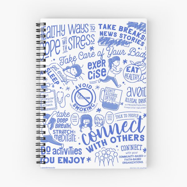 Item preview, Healthy Ways to Cope with Stress Poster designed and sold by Goody Moody.