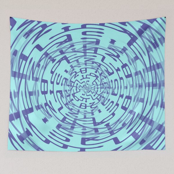 Item preview, Abstract Teal & Purple Subtle Fractal Code designed and sold by SXW Designs.