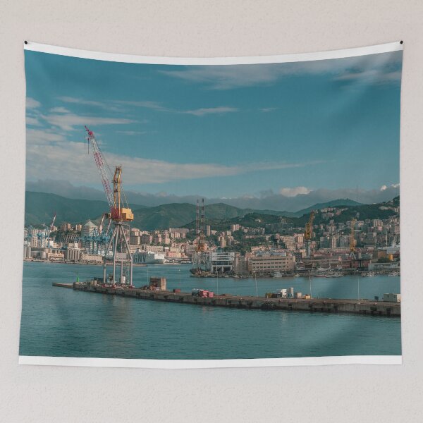 Item preview, Genova Port Cityscape designed and sold by hawkie.