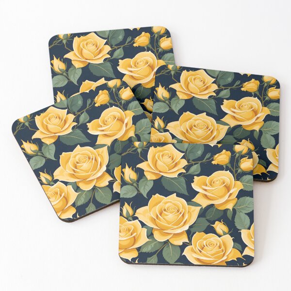 Item preview, Modern abstract Yellow Rose Parttern designed and sold by BDLuck2021.
