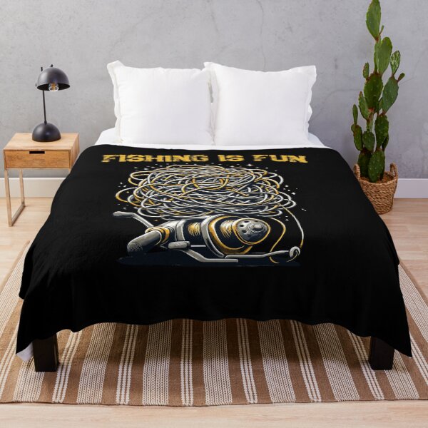 Item preview, Fishing Is Fun Bird's Nest Funny Trendy Art designed and sold by Dressed For  Duty.