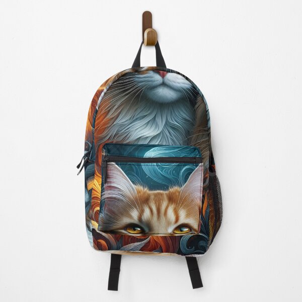 Item preview, Whiskers and Whimsy: Abstract Cat Art designed and sold by daruneenok.