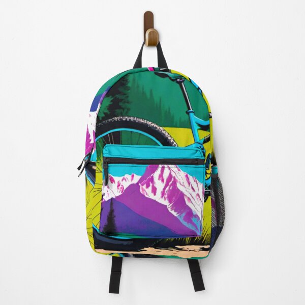 Item preview, MTB Rider in Front of Mountain Range designed and sold by GrizzlyCollective.