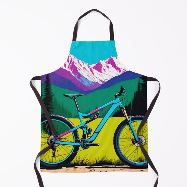 Item preview, MTB Rider in Front of Mountain Range designed and sold by GrizzlyCollective.