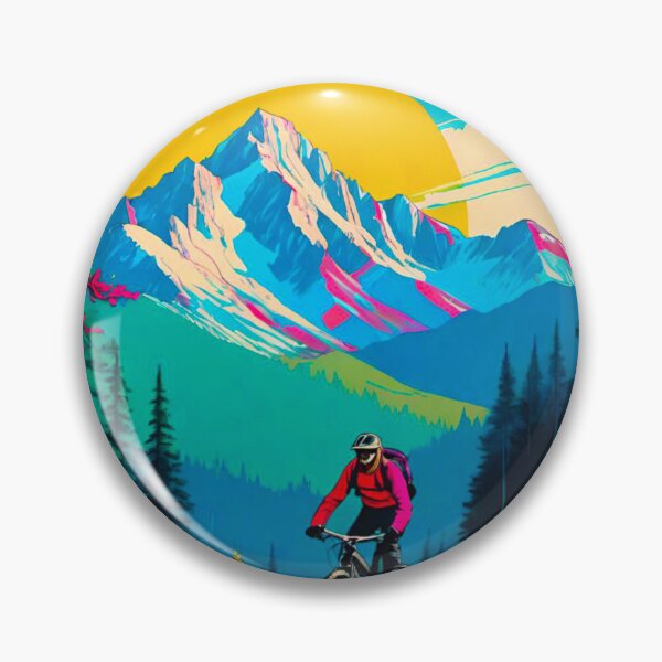 Item preview, MTB Racer Descending Downhill designed and sold by GrizzlyCollective.