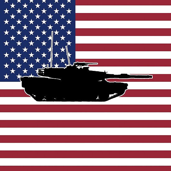 “Military: Abrams Tank (American Flag)” Posters by MilitaryCandA