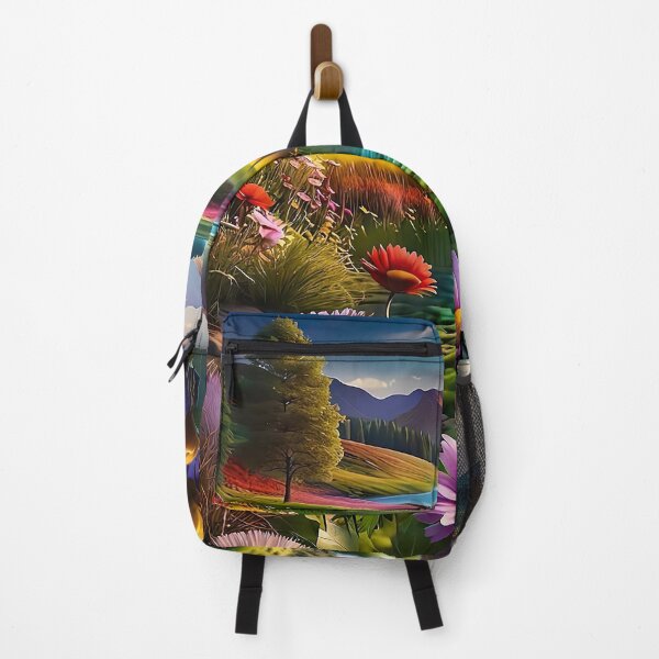 Item preview, Stream running through a flower meadow designed and sold by PixelParadies.